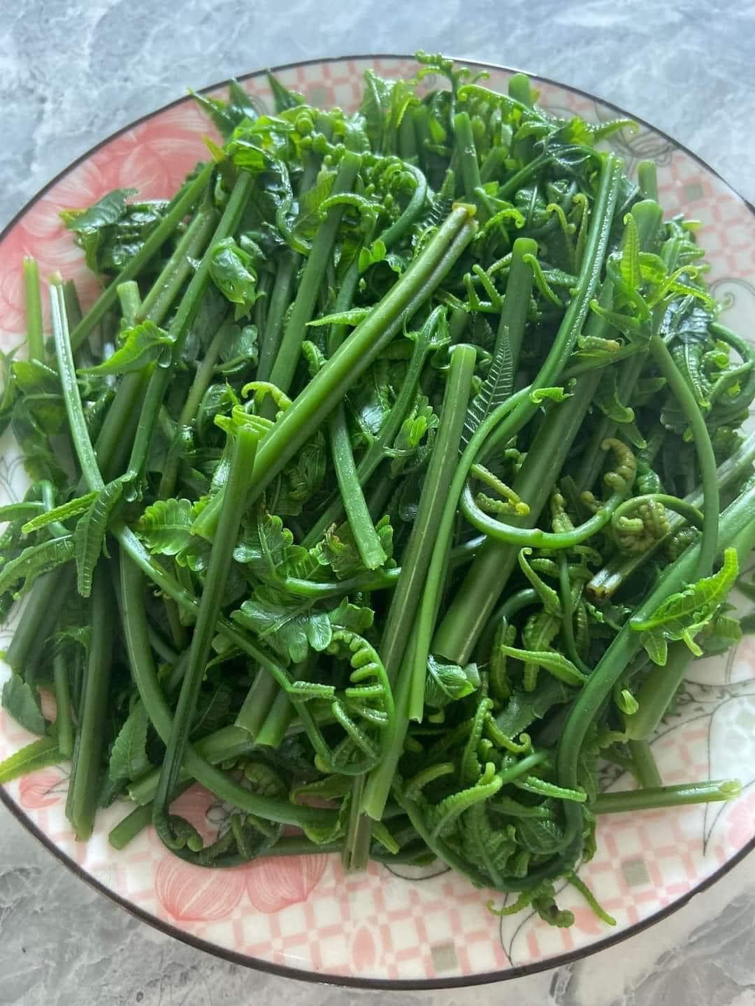 Rau Dớn luộc Rau Dớn luộc