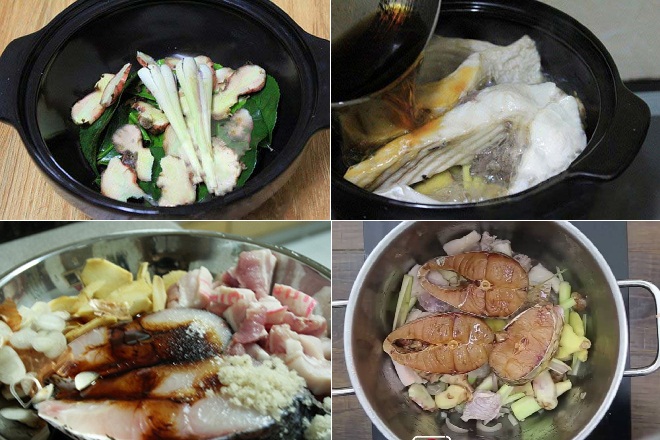 sơ chế cá trắm kho thịt
